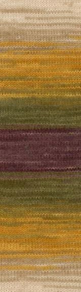 Fir de tricotat sau crosetat - Fir ACRILIC ALIZE BURCUM BATIK DEGRADE 5850 - Img 2