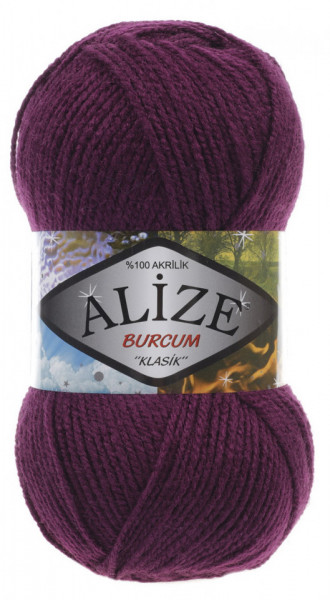 Fir de tricotat sau crosetat - Fir ACRILIC ALIZE BURCUM KLASIK MOV 304