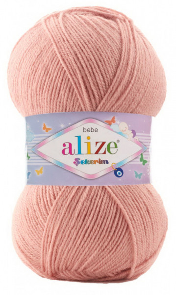Fir de tricotat sau crosetat - Fir ACRILIC ALIZE SEKERIM BEBE PUDRA 161