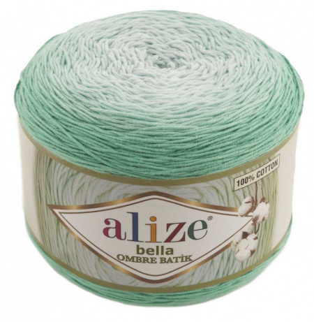 Fir de tricotat sau crosetat - Fir BUMBAC 100% ALIZE BELLA OMBRE BATIK COD 7408