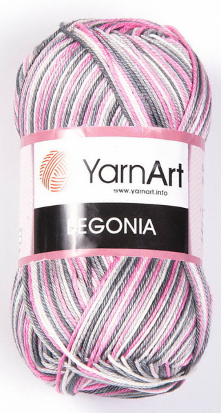 Fir de tricotat sau crosetat - Fir BUMBAC 100% YARNART BEGONIA MELANGE COD 504