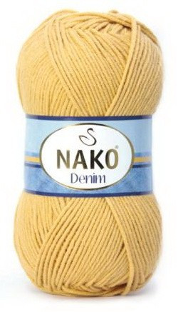 Fir de tricotat sau crosetat - FIR NAKO DENIM GALBEN 11586