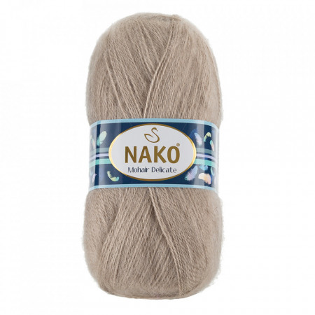 Fir de tricotat sau crosetat - Fire tip mohair acril NAKO MOHAIR DELICATE - BEJ COD 1199