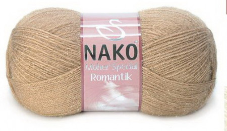 Fir de tricotat sau crosetat - Fire tip mohair acril NAKO MOHER SPECIAL ROMANTIK BEJ 11301