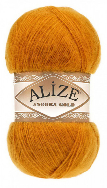Fir de tricotat sau crosetat - Fire tip mohair din acril Alize Angora Gold Bej 234