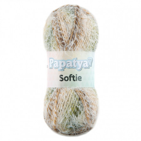 Fir de tricotat sau crosetat - Fire tip mohair din acril Kamgarn Papatya Softie Degrade 713