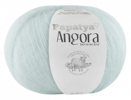 Fir de tricotat sau crosetat - Fire tip mohair din acril Kamgarn Papatya Angora BLEO 5820