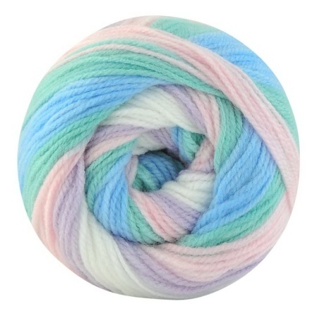 Fir de tricotat sau crosetat - Fire tip mohair din acril Kamgarn Cicibebe Batik degrade 78 - Img 2