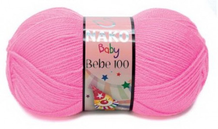 Fir de tricotat sau crosetat - Fire tip mohair din acril Nako Baby Bebe 100 ROZ 11158