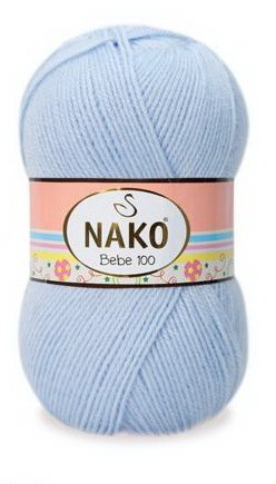 Fir de tricotat sau crosetat - Fire tip mohair din acril Nako Baby bleo 23070
