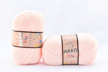 Fir de tricotat sau crosetat - Fire tip mohair din acril Nako SUPER BEBE FREZ 99054 - Img 2
