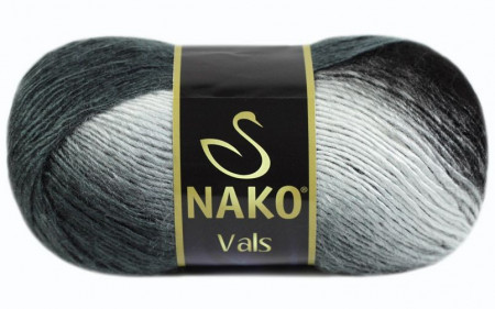 Fir de tricotat sau crosetat - Fire tip mohair din acril premium Nako VALS DEGRADE 85862