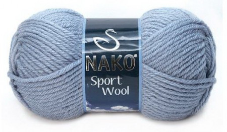 Fir de tricotat sau crosetat - Fire tip mohair din acril si lana Nako Sport Wool BLEO 11223