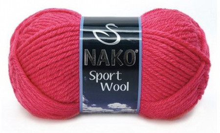 Fir de tricotat sau crosetat - Fire tip mohair din acril si lana Nako Sport Wool ROZ 10116