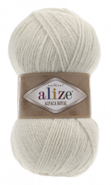 Fir de tricotat sau crosetat - Fire tip mohair din alpaca 30%, lana 15%, acril 55% Alize Alpaca Royal BEJ 152