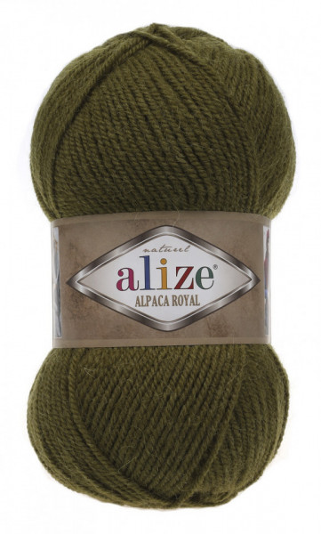 Fir de tricotat sau crosetat - Fire tip mohair din alpaca 30%, lana 15%, acril 55% Alize Alpaca Royal VERDE 233