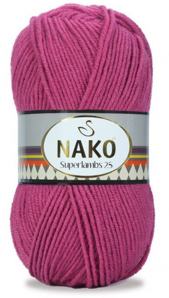 Fir de tricotat sau crosetat - Fire tip mohair din lana 25% si acril 75% Nako Superlambs 25 ROZ 6670
