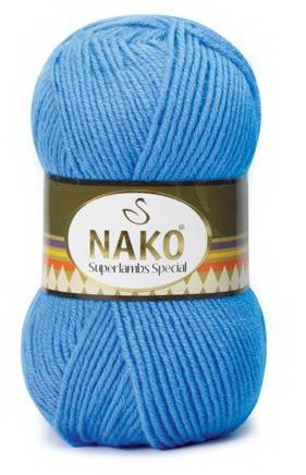 Fir de tricotat sau crosetat - Fire tip mohair din lana 50% si acril 50% Nako Superlambs Special BLEO 1256