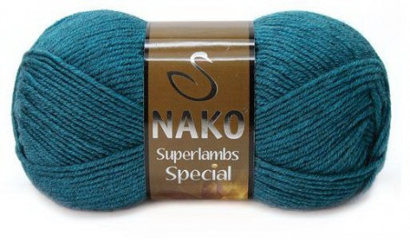 Fir de tricotat sau crosetat - Fire tip mohair din lana 50% si acril 50% Nako Superlambs Special turcoaz 23463