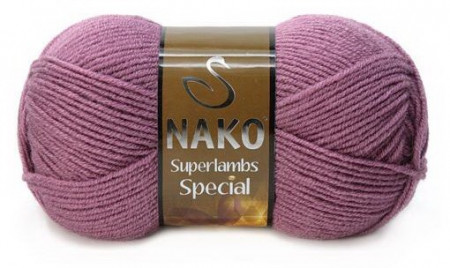 Fir de tricotat sau crosetat - Fire tip mohair din lana 50% si acril 50% Nako Superlambs Special mov 569
