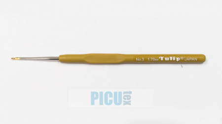 Ac crosetat, croseta TULIP cu maner cauciucat nr. 3