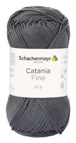 Fir de tricotat sau crosetat - Fir BUMBAC 100% MERCERIZAT CATANIA FINE GRI 1019