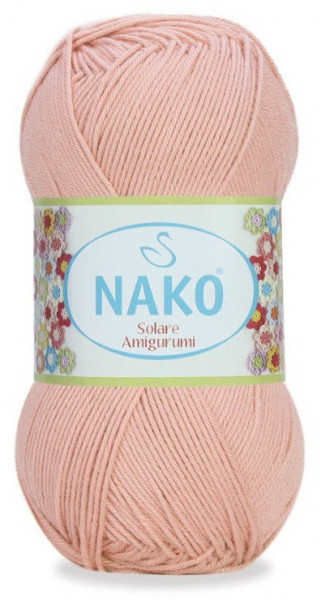 Fir de tricotat sau crosetat - Fir BUMBAC 100% NAKO SOLARE AMIGURUMI PUDRA 11630