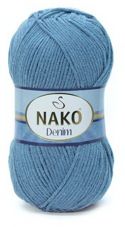 Fir de tricotat sau crosetat - FIR NAKO DENIM ALBASTRU 11576