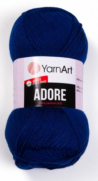 Fir de tricotat sau crosetat - Fire acril anti pilling YARNART ADORE COD 350