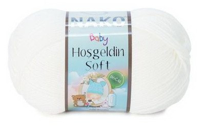 Fir de tricotat sau crosetat - Fire amestec BAMBUS + POLIAMIDA NAKO Hoşgeldin Soft IVOAR 3782