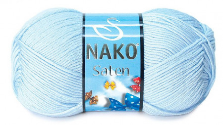 Fir de tricotat sau crosetat - Fire Nako SATEN BLEO 1820