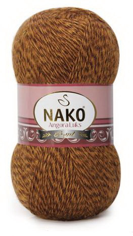 Fir de tricotat sau crosetat - Fire tip mohair acril NAKO ANGORA LUKS MUSTAR MOULINE 21361