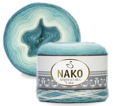 Fir de tricotat sau crosetat - Fire tip mohair acril NAKO ANGORA LUKS COLOR 82364