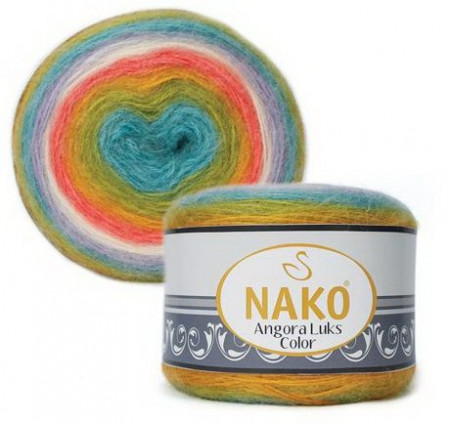 Fir de tricotat sau crosetat - Fire tip mohair acril NAKO ANGORA LUKS COLOR 81910