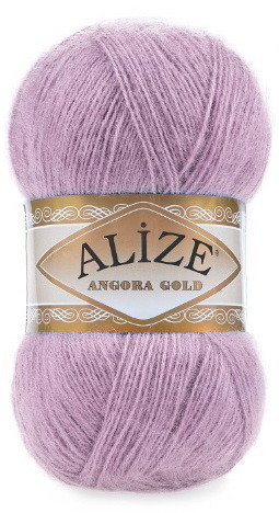 Fir de tricotat sau crosetat - Fire tip mohair din acril Alize Angora Gold Lila 505