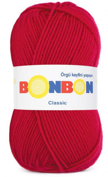 Fir de tricotat sau crosetat - Fire tip mohair din acril BONBON CLASIC MAGENTA 98399