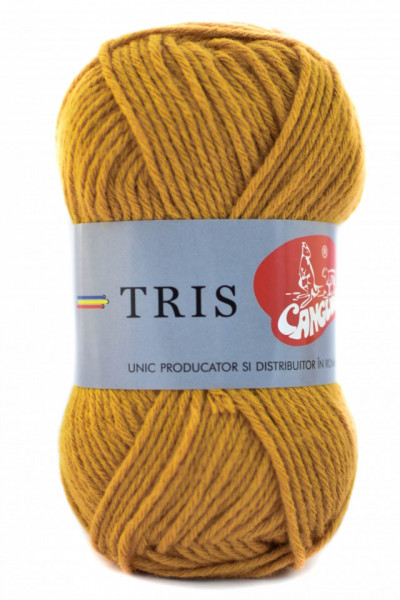Fir de tricotat sau crosetat - Fire tip mohair din acril CANGURO - TRIS BEJ 317