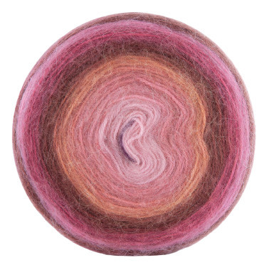 Fir de tricotat sau crosetat - Fire tip mohair din acril Kamgarn Papatya Angora Cake COD 602
