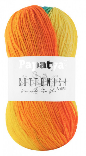 Fir de tricotat sau crosetat - Fire tip mohair din acril Kamgarn Papatya Cottonish degrade 10