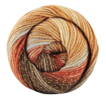 Fir de tricotat sau crosetat - Fire tip mohair din acril Kamgarn Papatya Batik Glitter degrade 10 - Img 2