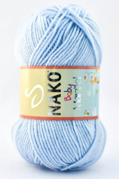 Fir de tricotat sau crosetat - Fire tip mohair din acril Nako Baby MARVEL BLEO 10556