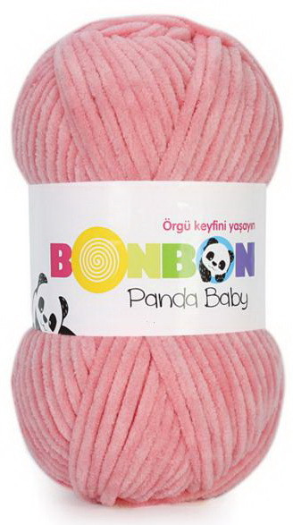 Fir de tricotat sau crosetat - Fire tip mohair din acril NAKO BONBON PANDA BABY ROZ 3102