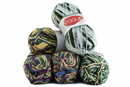 Fir de tricotat sau crosetat - Fire tip mohair din acril Nako Export - #7506-DEGRADE