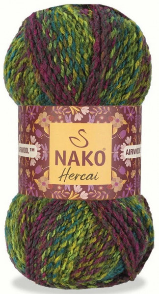Fir de tricotat sau crosetat - Fire tip mohair din acril NAKO HERCAI DEGRADE 7130