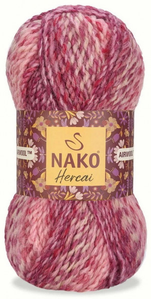 Fir de tricotat sau crosetat - Fire tip mohair din acril NAKO HERCAI DEGRADE 7318