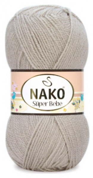 Fir de tricotat sau crosetat - Fire tip mohair din acril Nako SUPER BEBE BEJ 1199