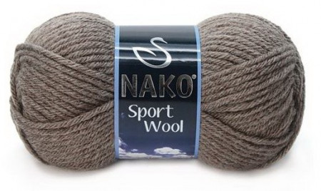 Fir de tricotat sau crosetat - Fire tip mohair din acril si lana Nako Sport Wool GRI 5667