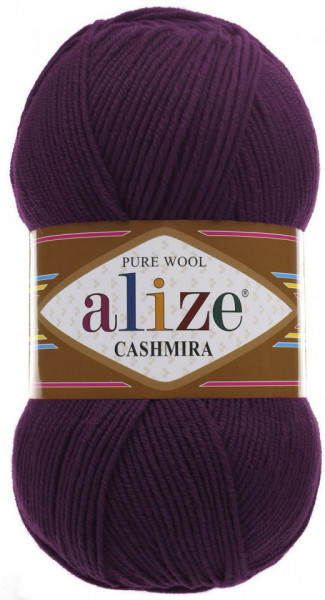 Fir de tricotat sau crosetat - Fire tip mohair din lana 100%, Alize CASHMIRA MOV 202