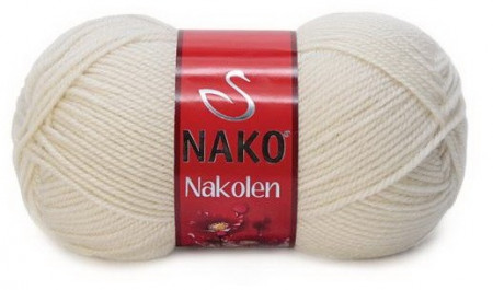 Fir de tricotat sau crosetat - Fire tip mohair din lana 50% si acril 50% Nakolen CREAM 6383