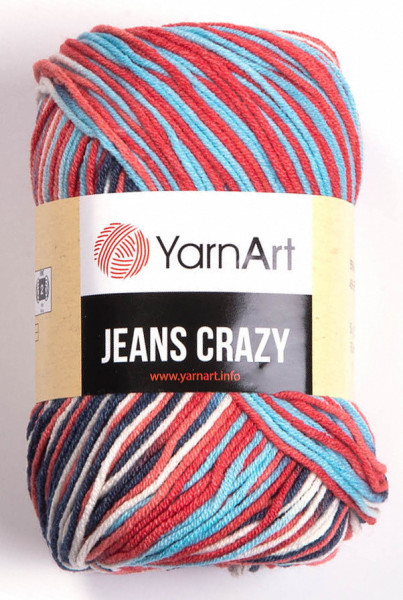 Fir de tricotat sau crosetat - Fire YARNART JEANS CRAZY COD 7208